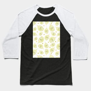 Delicate Flower Pattern Baseball T-Shirt